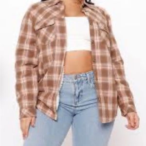 Plaid Shacket from Fashion Nova